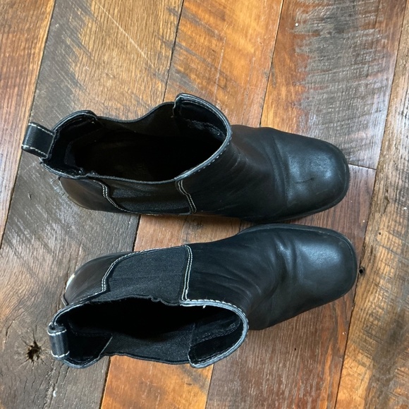 Michael Kors Keisha Black Leather and Textile Ankle Booties Size 8 - Picture 7 of 13